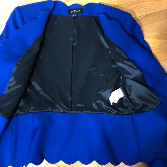 Unique blue chic jacquet - Picture 7 of 8